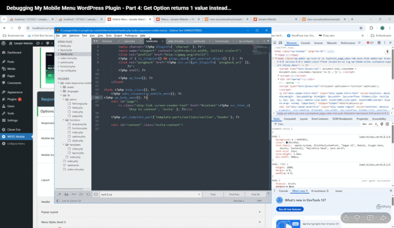 Debugging WordPress get_option Issues: Single Value Returned Instead of Array